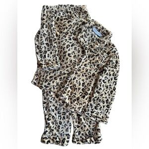 Concierge Collection xs/s Plush Animal Print Pajama